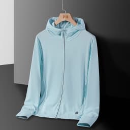 Men's & Women's Summer Running Jacket - Lightweight Sun Protective Coat, UV Hooded Sports Windbreaker, Breathable Quick-Dry Fitn