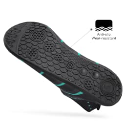 New Beach Shoes Wading Upstream Shoes Non-Slip Water Socks Swimming Shoes Breathable Treadmill Soft Shoes Black Soft Soled