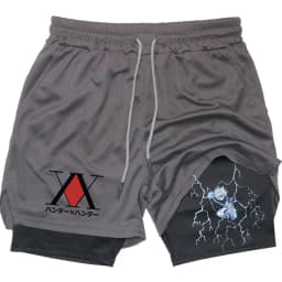 Anime Hunter X Hunter Performance Shorts Quick Dry Athletics Running Workout GYM Shorts Breathable Summer Compression Shorts