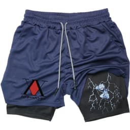 Anime Hunter X Hunter Performance Shorts Quick Dry Athletics Running Workout GYM Shorts Breathable Summer Compression Shorts