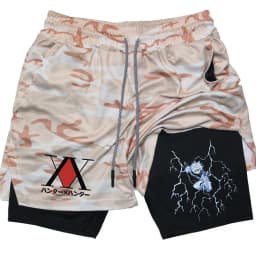 Anime Hunter X Hunter Performance Shorts Quick Dry Athletics Running Workout GYM Shorts Breathable Summer Compression Shorts
