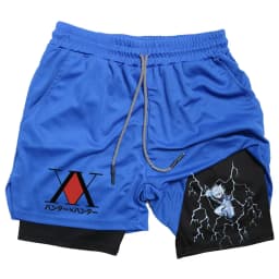 Anime Hunter X Hunter Performance Shorts Quick Dry Athletics Running Workout GYM Shorts Breathable Summer Compression Shorts