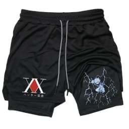 Anime Hunter X Hunter Performance Shorts Quick Dry Athletics Running Workout GYM Shorts Breathable Summer Compression Shorts