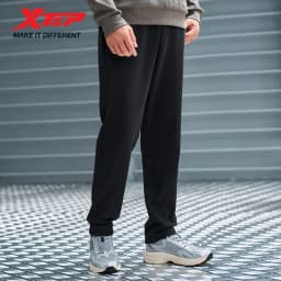 Xtep Knitting Trousers For Men Winter Soft Breathable Pants Trendy Retro Comfortable Bottoms 876429630140