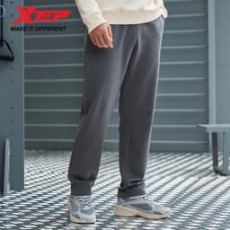 Xtep Knitting Trousers For Men Winter Soft Breathable Pants Trendy Retro Comfortable Bottoms 876429630140