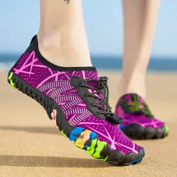 Unisex Aqua Shoes Men Women Outdoor Water Shoes Breathable Beach Quick-Dry Hiking Sneakers Five-Finger Wading Footwear Sports