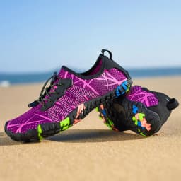 Unisex Aqua Shoes Men Women Outdoor Water Shoes Breathable Beach Quick-Dry Hiking Sneakers Five-Finger Wading Footwear Sports