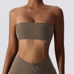 Ctenkevet New Summer Strapless Bra Woman Yoga Bra Gym Sports Underwear Female Tube Top Sports Bra Gym Bra Women Fitness Crop Top