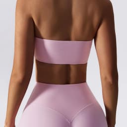 Ctenkevet New Summer Strapless Bra Woman Yoga Bra Gym Sports Underwear Female Tube Top Sports Bra Gym Bra Women Fitness Crop Top