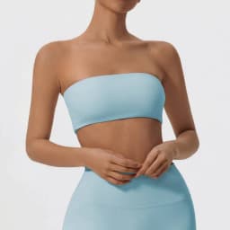 Ctenkevet New Summer Strapless Bra Woman Yoga Bra Gym Sports Underwear Female Tube Top Sports Bra Gym Bra Women Fitness Crop Top