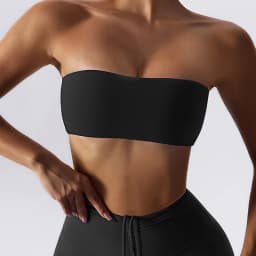 Ctenkevet New Summer Strapless Bra Woman Yoga Bra Gym Sports Underwear Female Tube Top Sports Bra Gym Bra Women Fitness Crop Top