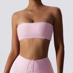 Ctenkevet New Summer Strapless Bra Woman Yoga Bra Gym Sports Underwear Female Tube Top Sports Bra Gym Bra Women Fitness Crop Top