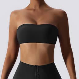 Ctenkevet New Summer Strapless Bra Woman Yoga Bra Gym Sports Underwear Female Tube Top Sports Bra Gym Bra Women Fitness Crop Top
