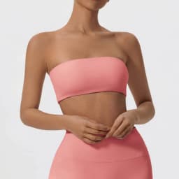 Ctenkevet New Summer Strapless Bra Woman Yoga Bra Gym Sports Underwear Female Tube Top Sports Bra Gym Bra Women Fitness Crop Top