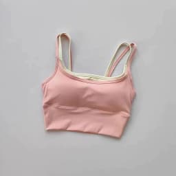 Sports Lingerie Yoga Bra Suspenders for Women Professional Training Shock-proof Vest Gathering Fitness Slim Fit and Wear Outside
