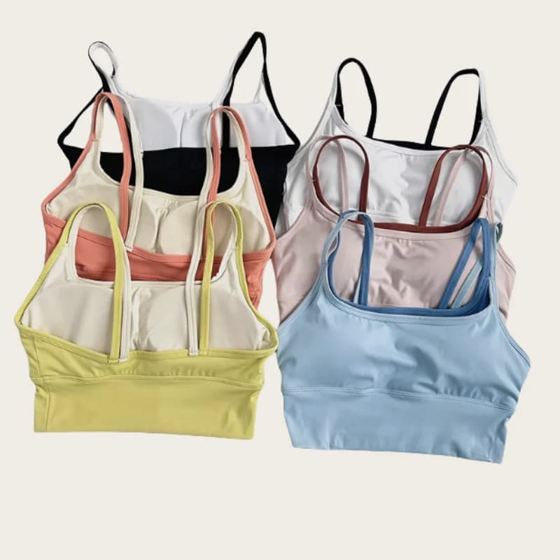 Sports Lingerie Yoga Bra Suspenders for Women Professional Training Shock-proof Vest Gathering Fitness Slim Fit and Wear Outside