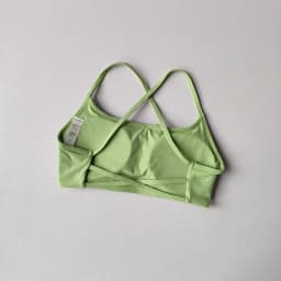 Women's Solid Color Fitness Bra Soft Cross Back Gym Sports Top with Chest Pad Push-Up Yoga Vest Sport Bra Yoga Gym Crop Top