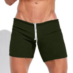 Summer Men's Shorts Casual Breathable Drawstring Shorts Solid-color Running And Sports Shorts Surfing Beach Vacation 2025 New