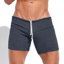 Summer Men's Shorts Casual Breathable Drawstring Shorts Solid-color Running And Sports Shorts Surfing Beach Vacation 2025 New