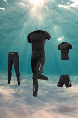 Men's swimsuit full body sun protection long sleeve short sleeve pants Boys swim shorts long pants swim top surf snorkeling beac