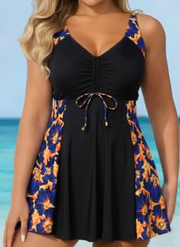 2026 Swimsuit Women Leopard Large Plus Size Tankini 2 Pieces Swimwear Female Bathers Bathing Swimming Swim Suit Beach Dress 5XL