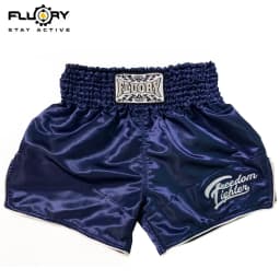 FLUORY Muay Thai Shorts Solid Color Embroidered Soft and Comfortable Training Shorts Men's Fighting Women's MMA Boxing Shorts