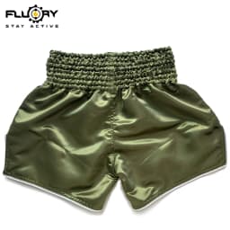 FLUORY Muay Thai Shorts Solid Color Embroidered Soft and Comfortable Training Shorts Men's Fighting Women's MMA Boxing Shorts