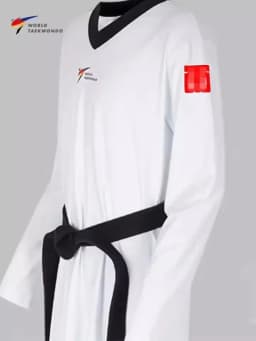 New Regulations Taekwondo Sportswear Fast Dry Tight Fitting Elastic Training Clothing Breathable Comfortable and of Good Quality