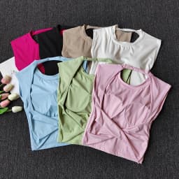 Women Sports Bra Top Push Up Sexy Beauty Back Fitness Yoga Bra T-Shirts Sport Tops For Women Breathable Running Vest Gym Wear