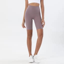 SOISOU Nylon Women's Shorts Gym Yoga Cycling Shorts High Waist Elastic Breathable No T Line Fitness Womens Clothing 24 Colors
