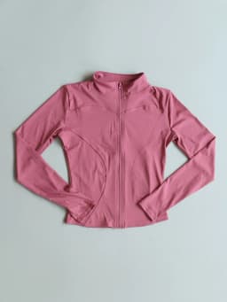 Fitfemme Women's Slim Fit Sports Jacket - High Neck, Full Zip, Long Sleeve, Multiple Colors for Yoga & Workout