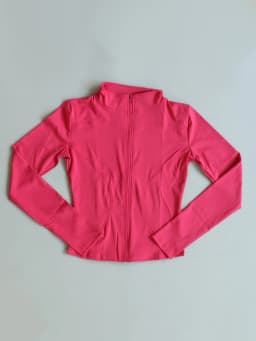 Fitfemme Women's Slim Fit Sports Jacket - High Neck, Full Zip, Long Sleeve, Multiple Colors for Yoga & Workout