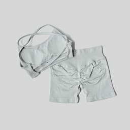 Peach Hip Lifting Suit Back Cross Sports Bra Shockproof Bra Quick Drying Shorts Set Gym Fitness Running Yoga Suit