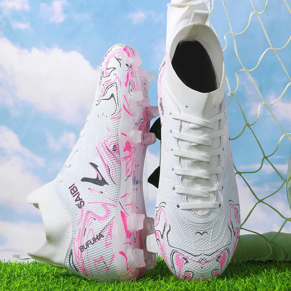 Professional Breathable Football Shoes FG Long Nail Sports Shoes, Wear-Resistant and Anti Slip, Are Essential for Fans