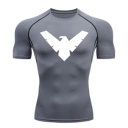 Summer Short Sleeve Compression Shirt Men Sports Top Running T Shirt Quick Dry Gym Workout Clothing Sun Protection Long Sleeve