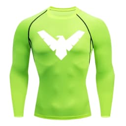 Summer Short Sleeve Compression Shirt Men Sports Top Running T Shirt Quick Dry Gym Workout Clothing Sun Protection Long Sleeve