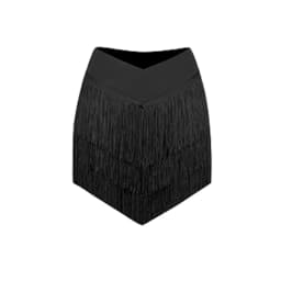New Latin Dance Clothes Long Sleeves Backless Tops Fringe Skirt Women Cha Cha Rumba Samba Dance Training Practice Wear