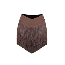 New Latin Dance Clothes Long Sleeves Backless Tops Fringe Skirt Women Cha Cha Rumba Samba Dance Training Practice Wear