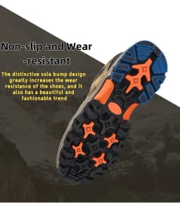 Men's Non-Slip Wear-Resistant Outdoor Hiking Shoes, Wear-Resistant Splash-Proof Sports Shoes, All-Terrain Hunting Hiking Shoes