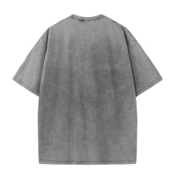 Washed T-Shirt 230G 100Cotton Solid Oversized Loose Fitness Mens Tee Tops Dropped Shoulders Short Sleeve Gym Bodybuilding Shirts