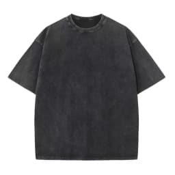 Washed T-Shirt 230G 100Cotton Solid Oversized Loose Fitness Mens Tee Tops Dropped Shoulders Short Sleeve Gym Bodybuilding Shirts