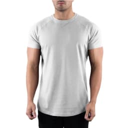 Men Summer Fitness Plain Gym T-shirt Clothing O-Neck Short Sleeve T shirt Cotton Slim Fit Tshirt Bodybuilding Workout Tees Tops