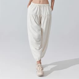 Stown Harem Pants for Ladies Gym - Women's High Waist Drawstring Yoga Boho Trousers with Pockets, Loose Fit Balloon Sweatpants