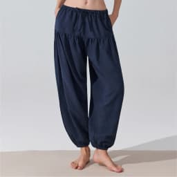 Stown Harem Pants for Ladies Gym - Women's High Waist Drawstring Yoga Boho Trousers with Pockets, Loose Fit Balloon Sweatpants