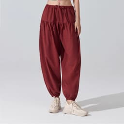 Stown Harem Pants for Ladies Gym - Women's High Waist Drawstring Yoga Boho Trousers with Pockets, Loose Fit Balloon Sweatpants
