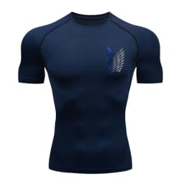 Anime Attack Compression Tshirt Men Fitness Tight Long Sleeve Sport T shirt Training Jogging Shirts Gym Sportswear Quick Dry