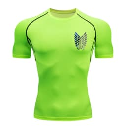 Anime Attack Compression Tshirt Men Fitness Tight Long Sleeve Sport T shirt Training Jogging Shirts Gym Sportswear Quick Dry