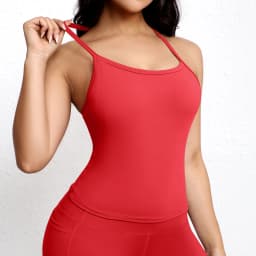 Workout Tank Tops for Women with Built in Bra Sleeveless Gym Athletic Yoga Tops Solid Color Elasticity Vest Sportswear