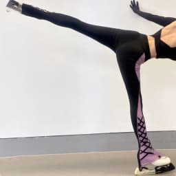 Professional Ice Skating Pants, Flower Skating Training Pants, High Waist Slimming, High Elasticity, Ultra Soft and Slim Fitting