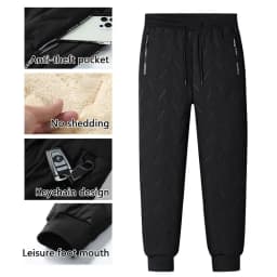 Winter Running Pant Cashmere Thicken Fleece Windproof Sweatpants Men Joggers Cotton Warm Pants Male Waterproof Thermal Trousers